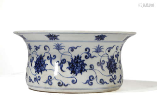 Blue and White Lotus Basin