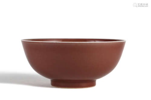 Sacrificial Red Glaze Bowl
