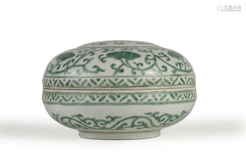 Green Glaze Box and Cover