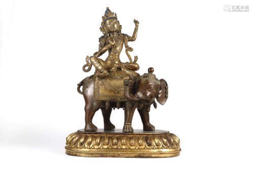 Manjusri, Elephant Mounted