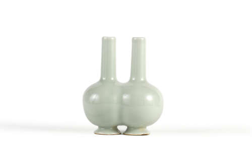 Celadon Twin Bottle Vase