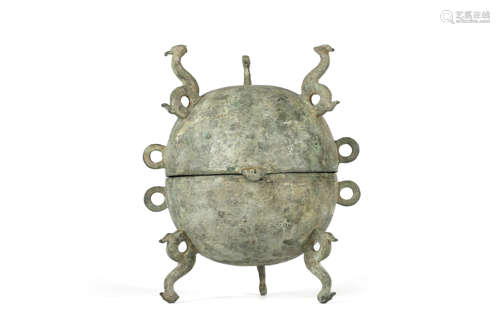 Bronze Ritual Tripod Vessel