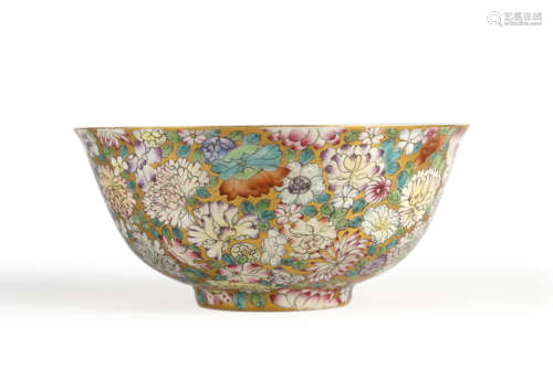 Famille Rose Millefleurs Bowl