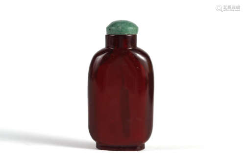 Ruby Red Glassware Snuff Bottle