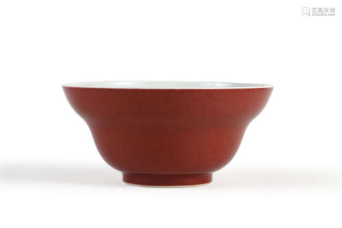 Sacrificial Red Glaze Ogee Bowl