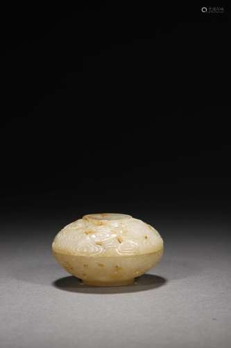 Ming Dynasty: A Carved Jade incense box