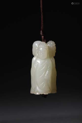 Qing Dynasty: A Jade Buddha Ornament