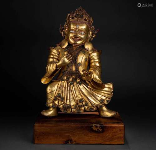 Ming Xuande:gilt bronze Buddha statue