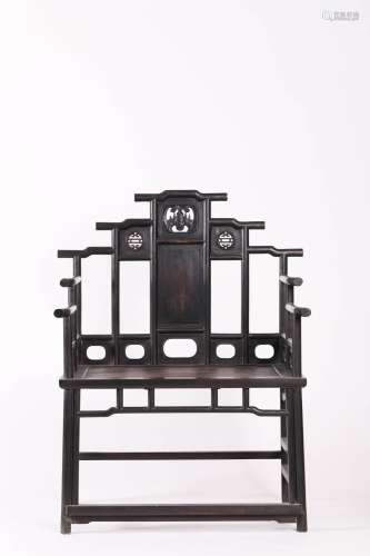 Qing Dynasty:A Zitan Chair