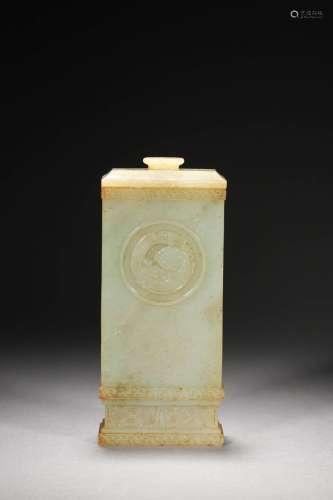 Qing Qianlong:A Carved Jade Vase