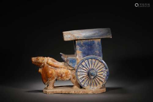 Tang Dynasty?Tricolor oxcarts