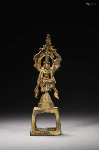 Sui Dynasty:Copper gold Buddha