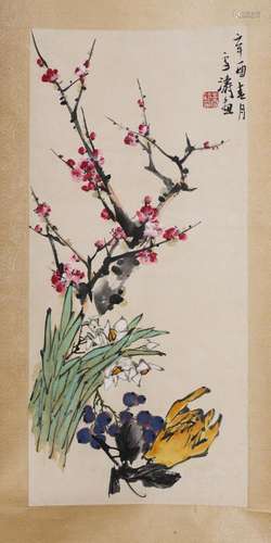 Wang Xuetao mark?Chinese Scroll painting