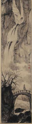 Fu Baoshi mark?Chinese Scroll Painting