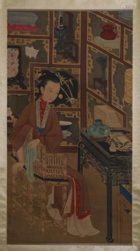 Leng Mei mark: Chinese Scroll Painting