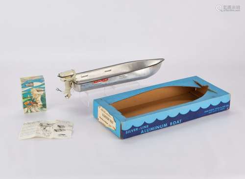Model Silver-Line Boat w/ Gale Sovereign Motor<br />