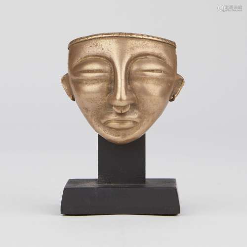Pre-Columbian Style Quimbaya Gold Mask