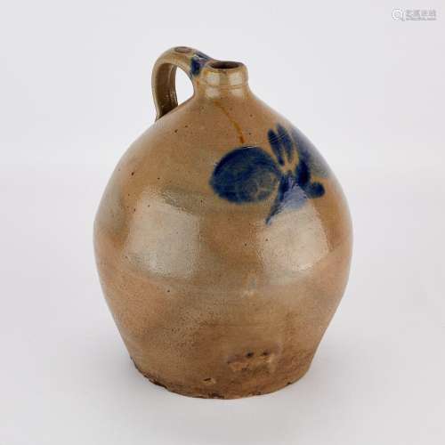 19th c. Pennsylvania Salt Glaze Stoneware Jug