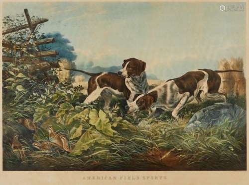 Currier & Ives "Am. Field Sports On a Point" P...