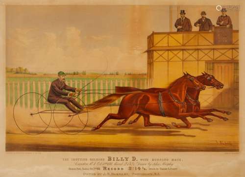 Currier & Ives "Trotting Gelding Billy D" Prin...