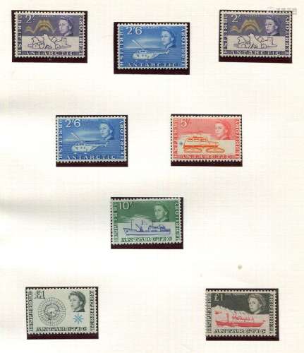 A collection of Falkland Islands dependencies stamps in thre...