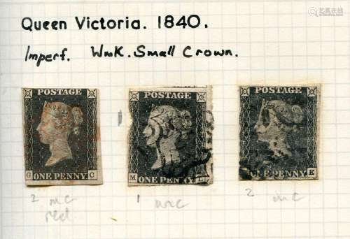 A collection of Great Britain stamps in an album from 1840 1...