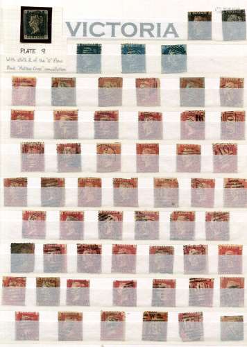 A collection of Great Britain stamps in ten stock books from...