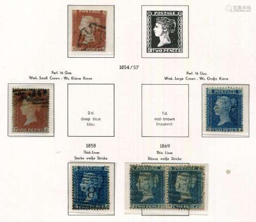A collection of Great Britain stamps in six Lighthouse album...