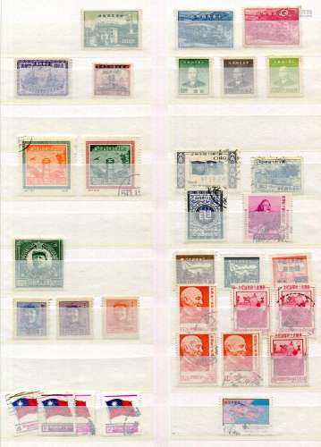 A collection of world stamps in thirteen stock books with Eu...