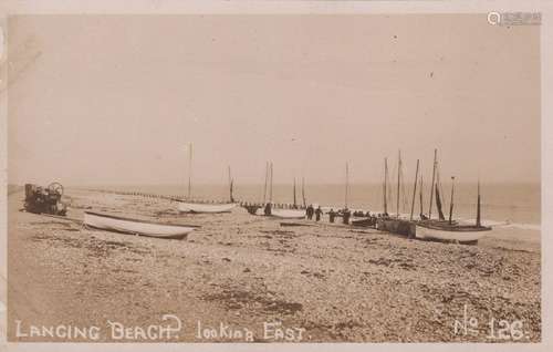 LANCING. A collection of approximately 73 postcards of Lanci...