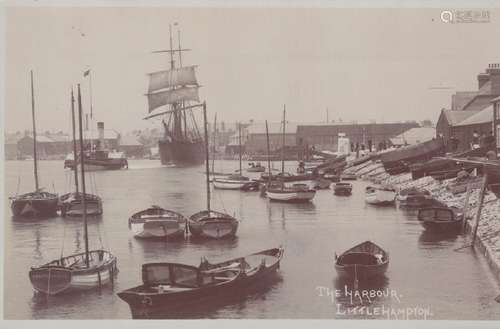 LITTLEHAMPTON. An album containing approximately 128 postcar...