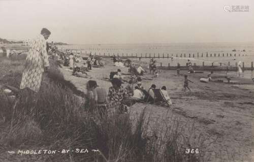 MIDDLETON-ON-SEA. A collection of 39 postcards of Middleton-...