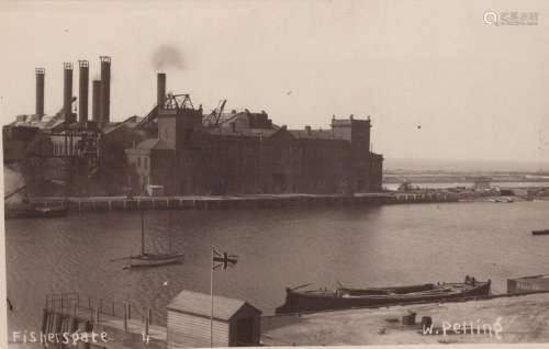 SOUTHWICK. A group of 7 photographic postcards of the canal ...