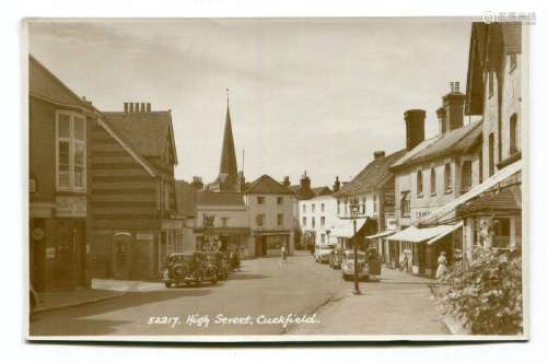 A collection of 36 postcards of West Sussex, including photo...