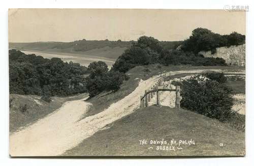 A collection of 22 postcards of West Sussex, including photo...