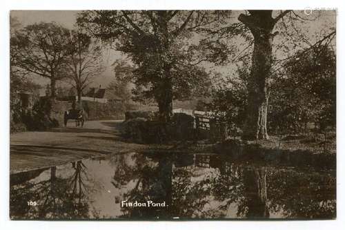 A collection of 44 postcards of Sussex, including photograph...