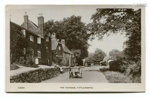 A collection of 24 postcards of West Sussex, including photo...