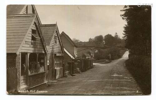 A collection of 26 postcards of Sussex, including photograph...