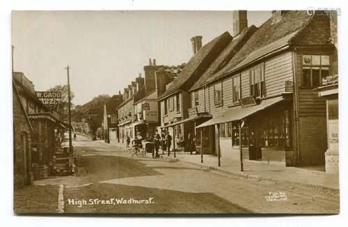 A collection of 39 postcards of East Sussex, including photo...