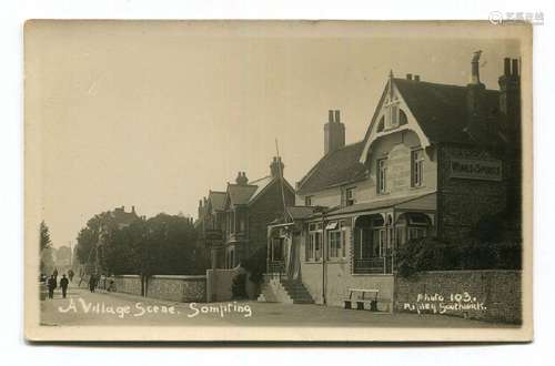 A collection of 44 postcards of West Sussex, including photo...