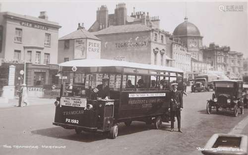 Three albums containing numerous postcards of Worthing and i...