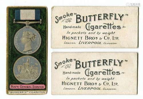 A part-set of 39 (of 40) Hignett Bros 'Medals' cigarette car...