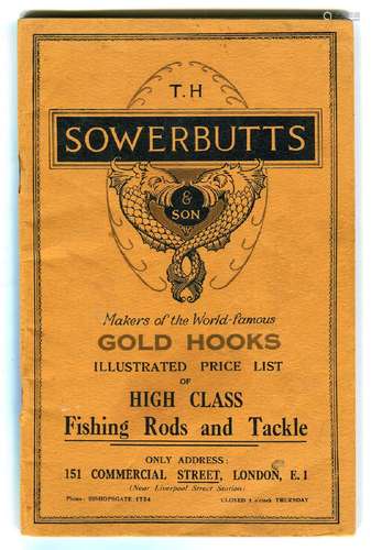 FISHING. An illustrated price list or trade catalogue for T....