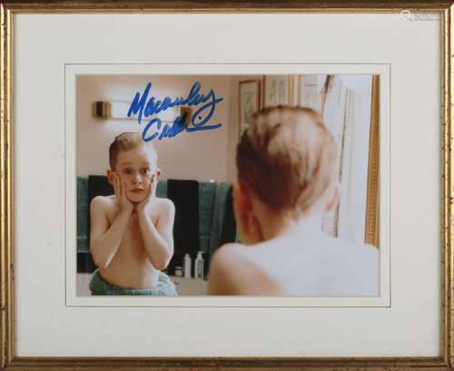 AUTOGRAPHS. Two autographed colour photographs of Macaulay C...