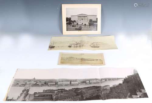 PHOTOGRAPHS. A collotype panorama photograph of Dresden by S...