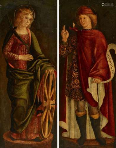 Two Paintings: Saint Catherine of Alexandria and the Prophet...