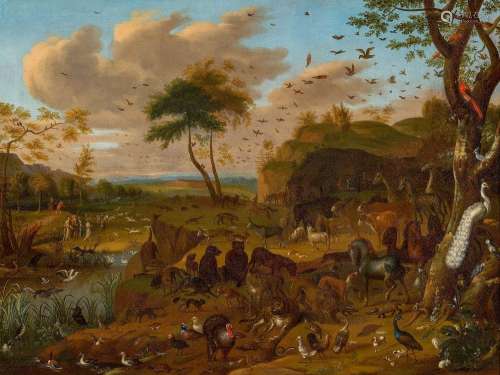 Animals Moving into Noah's Ark