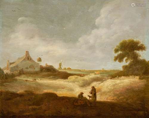 Dutch Landscape with Farmstead and Windmill