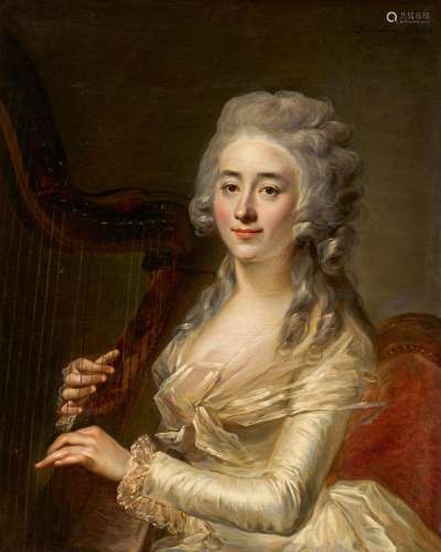 Portrait of a Lady at the Harp