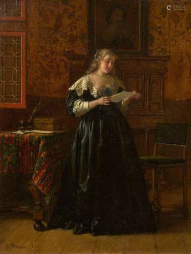 Young Lady Reading a Letter